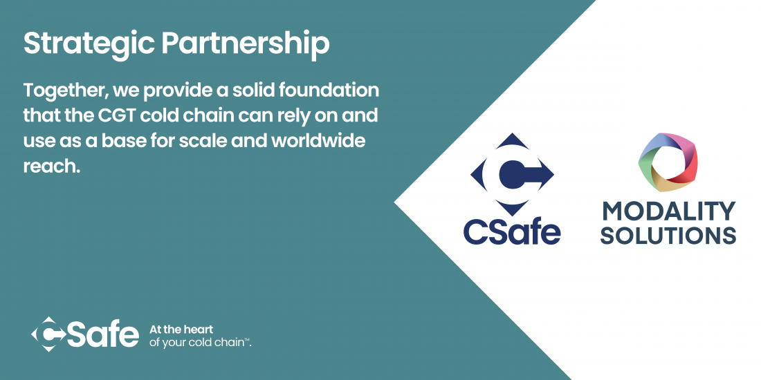 Modality Solutions and CSafe Announce Strategic Partnership to Provide Integrated, End-to-end Cold Chain Solution for Cell and Gene Therapies