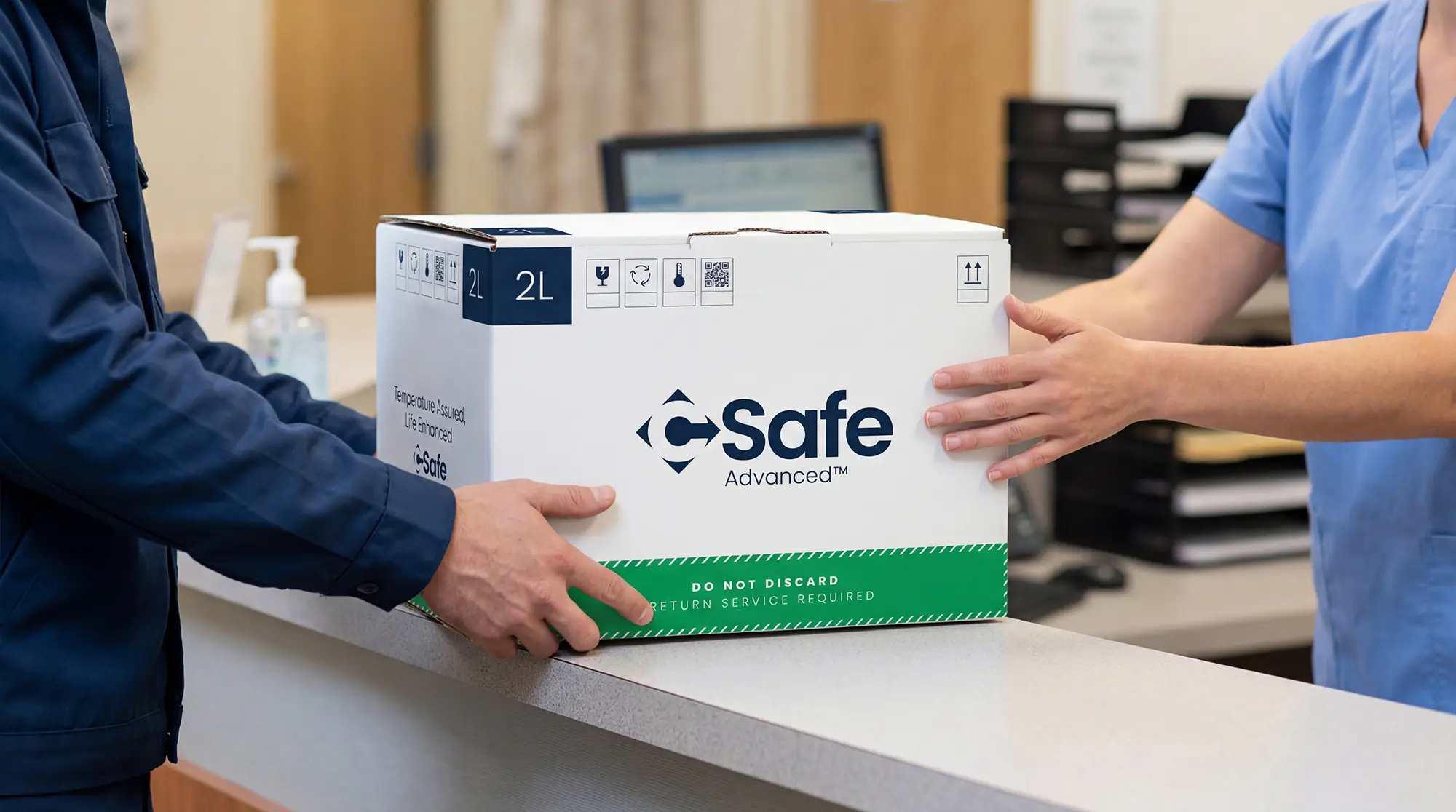 CSafe Advanced being delivered to a clinic / doctors space