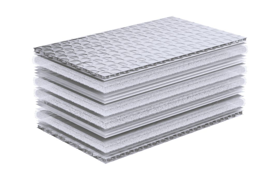 Silverskin quilt layers