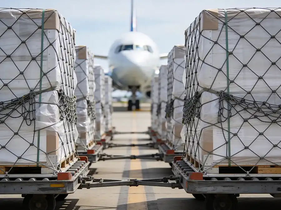 Non ULD Cargo on a tarmac